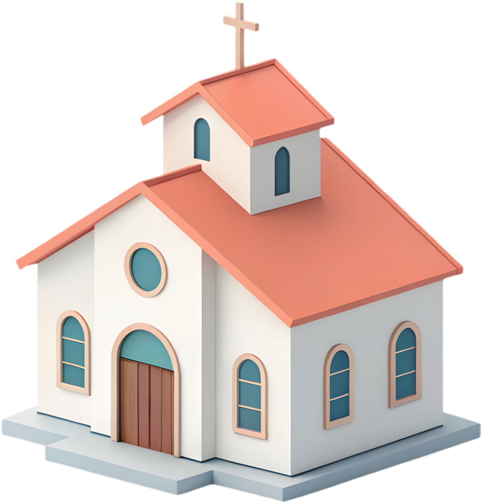 Christian Church Icon for Minimalist Spiritual and Faith Designs. . png