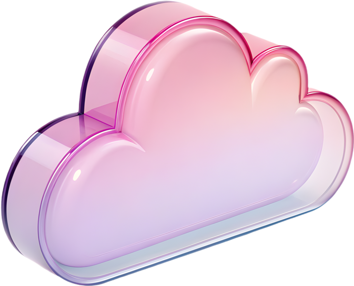 Abstract Cloud Icon for Environmental and Weather Themes. . png