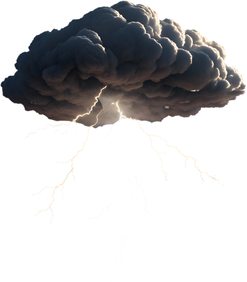 Gloomy Stormy Clouds for Moody Weather Illustrations. . png
