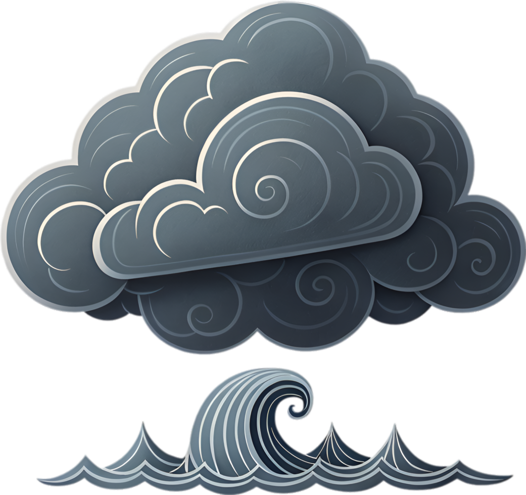 Nimbostratus Clouds Creating Intense Stormy Weather Visuals. . png