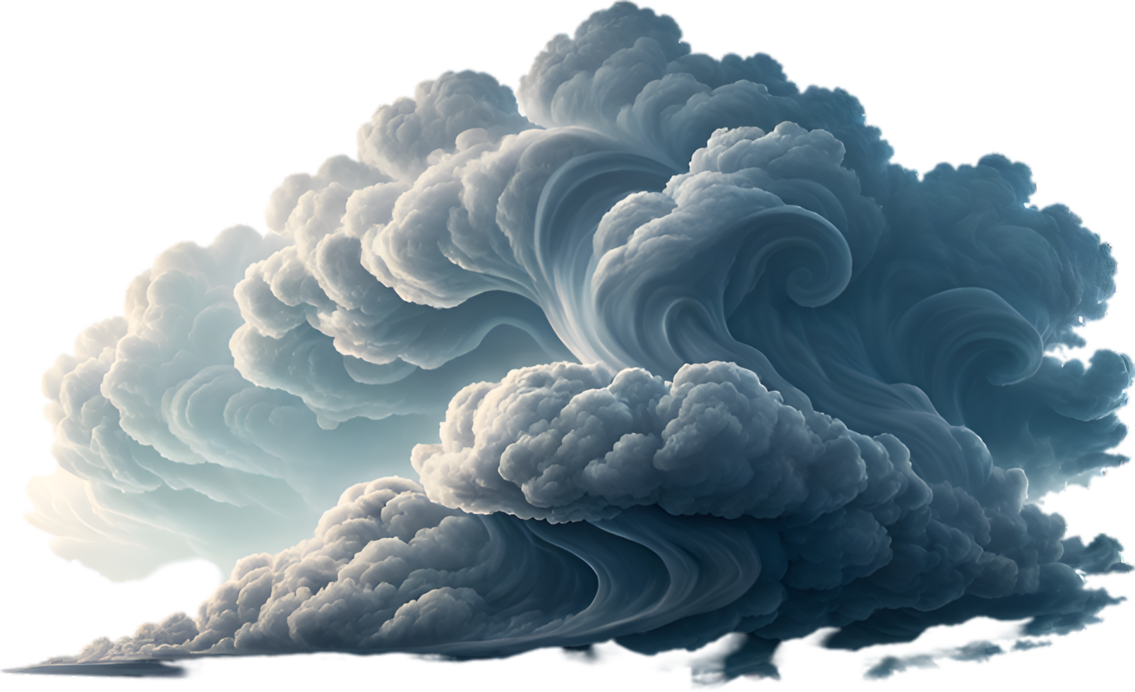 Cloudy Sky Design with Moody Nimbostratus Stormy Clouds. . png