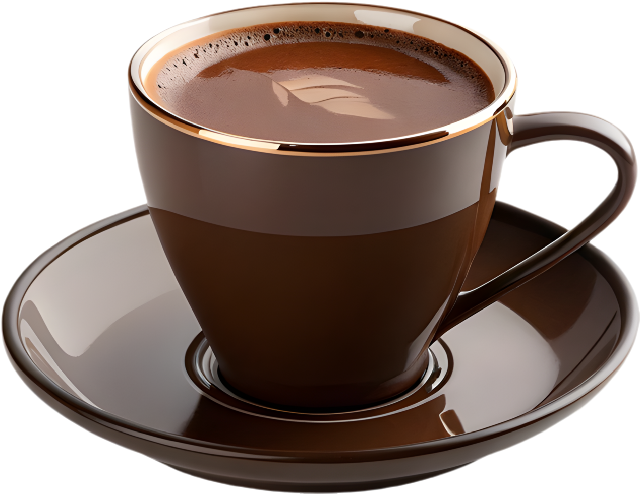 Clean and Simple Coffee Cup Design for Minimalist Clipart. . png
