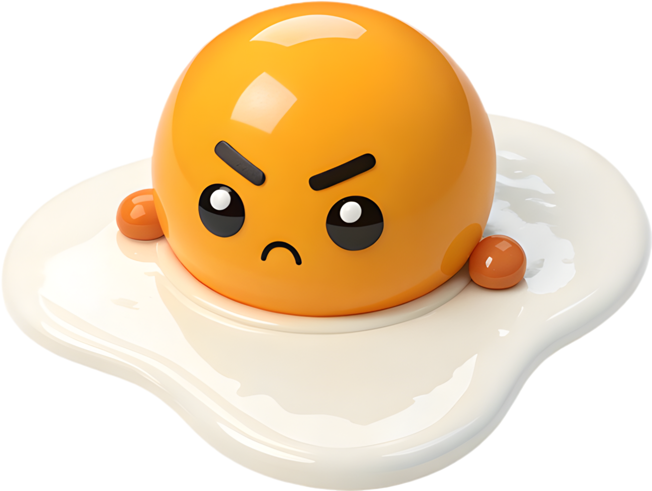 Playful Cartoon Egg Character for Fun Clipart Illustrations. . png