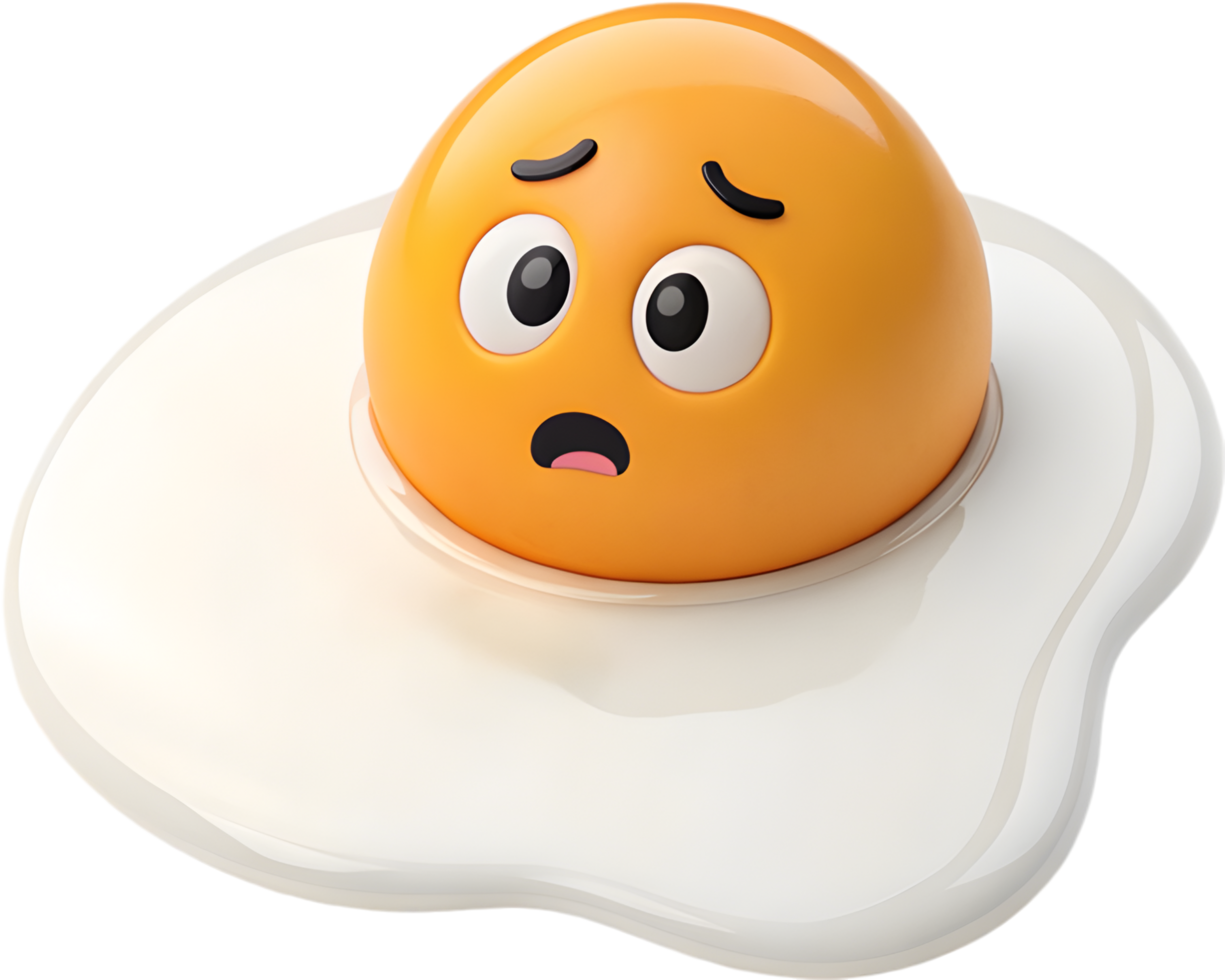Animated Egg Character Design with Fun Playful Expression. . png
