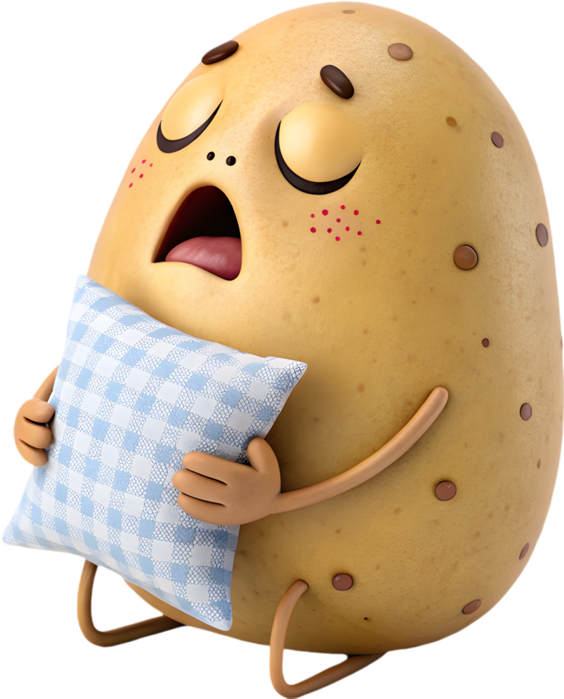 Vibrant Potato Clipart Featuring Silly Expressions for Creative Designs. . png