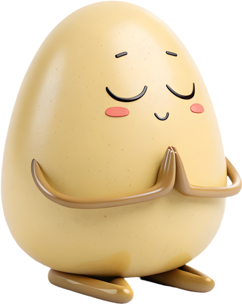 Over-the-Top Potato Clipart with Fun Expressions for Creative Designs. . png