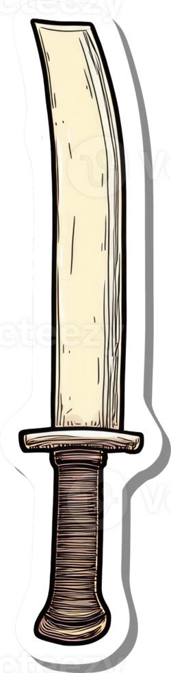 Ancient Ceremonial Dagger With Ornate Hilt png