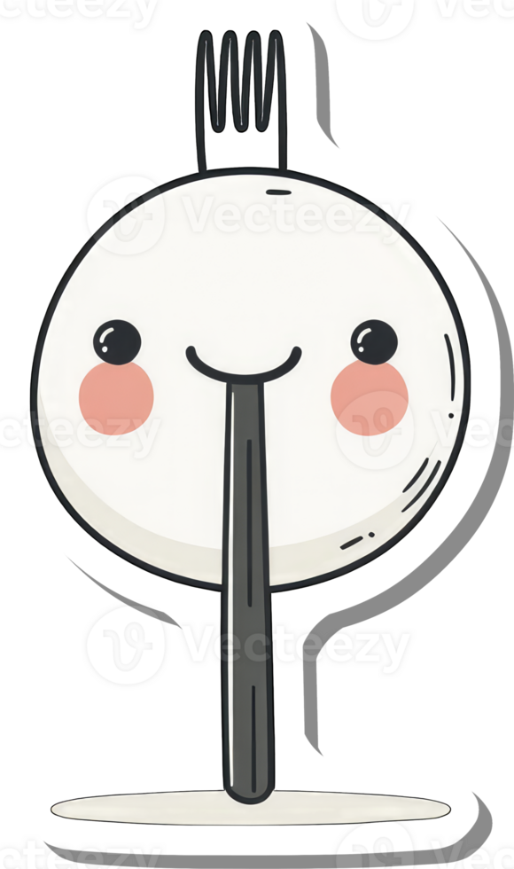 Happy Round Food Item On A Stick png