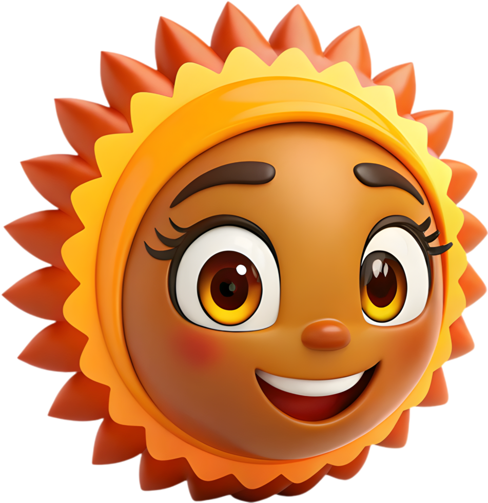 Playful cartoon girl with expressive emotions for creative projects. . png
