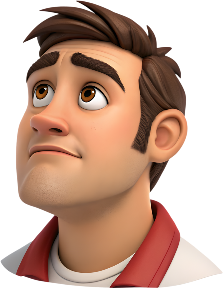 Diverse emotional faces captured in man emoji clipart expression. . png