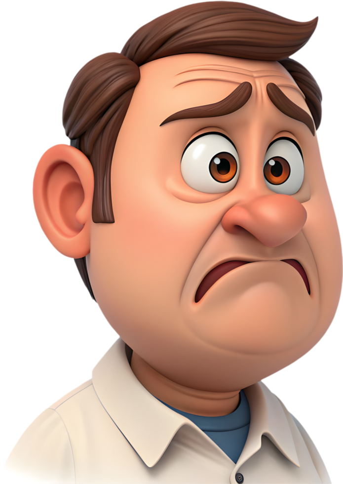 Diverse emotional expressions shown in man emoji clipart today. . png