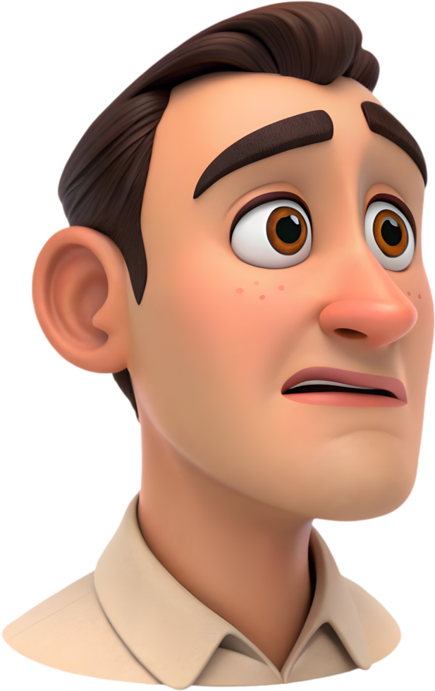 Various emotional expressions captured in man face emoji clipart. . png