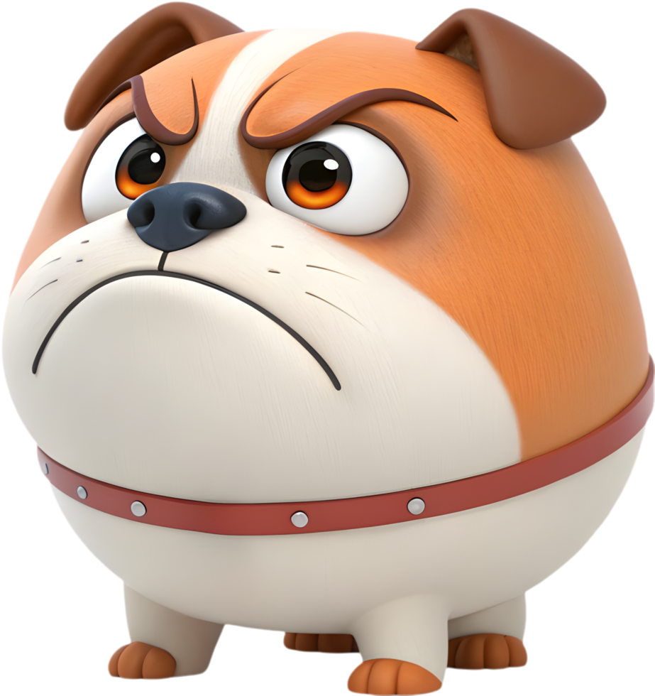 Happy puppy face emoji expressing love and playfulness clipart. . png