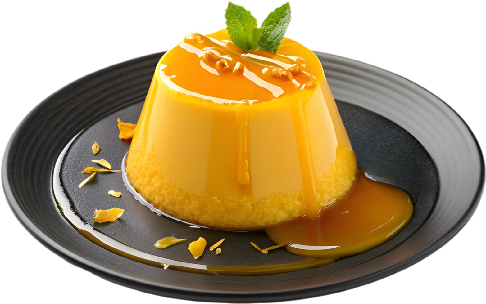 Delicious dessert pudding design perfect for food-themed artwork. . png