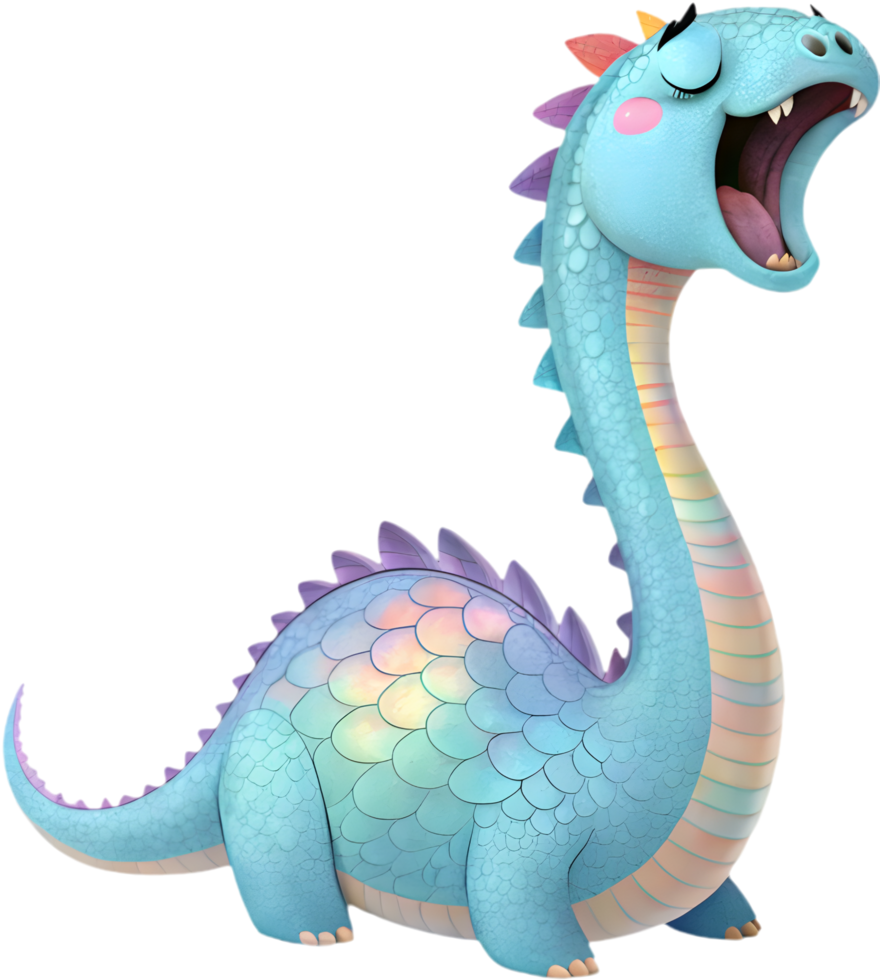Cute cartoon dinosaur illustration designed for fun kids' projects. . png