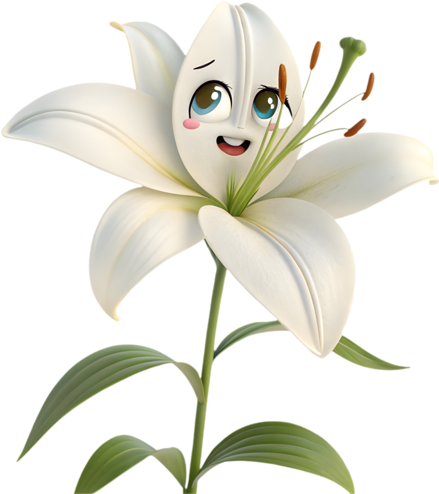 Fun cartoon flower design with colorful petals for vibrant project and clipart ideas. . png