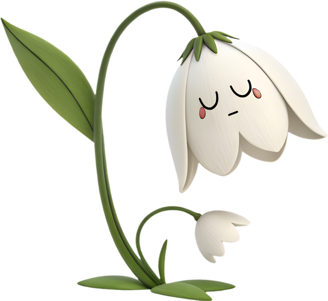Fun and colorful cartoon flower with playful petal designs for joyful projects. . png
