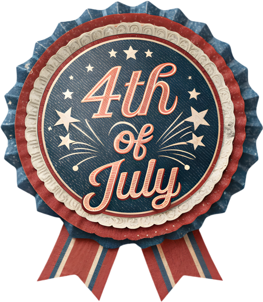 Emblem for celebrating freedom on 4th of July Independence Day. . png