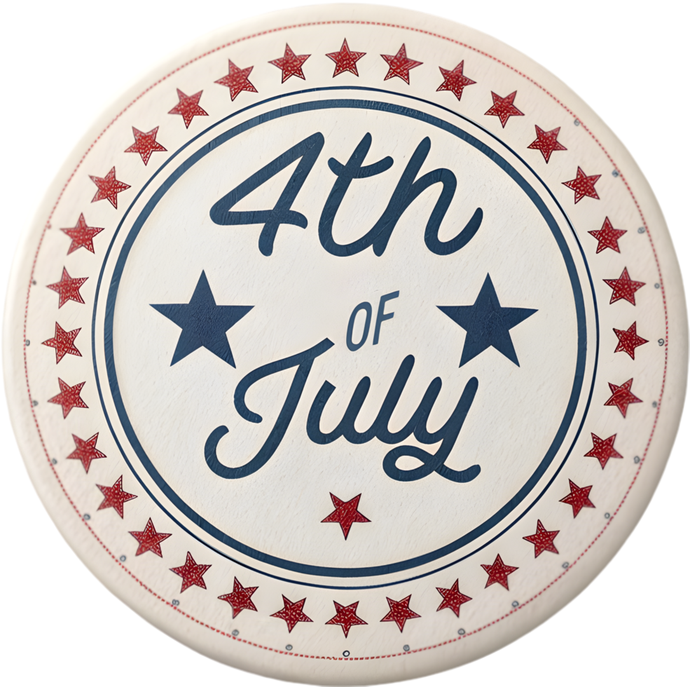 American freedom logo for the 4th of July Independence Day. . png