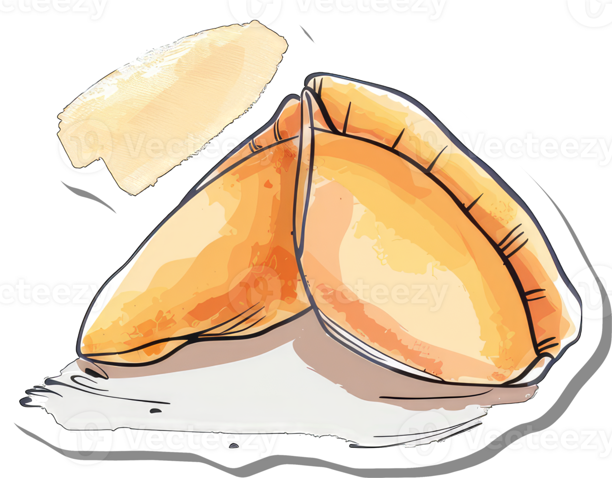 Two Golden Fortune Cookies Ready To Be Opened png