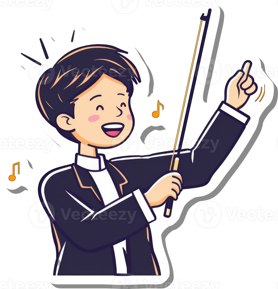 Happy Boy Playing Violin Joyfully Enjoys Music png