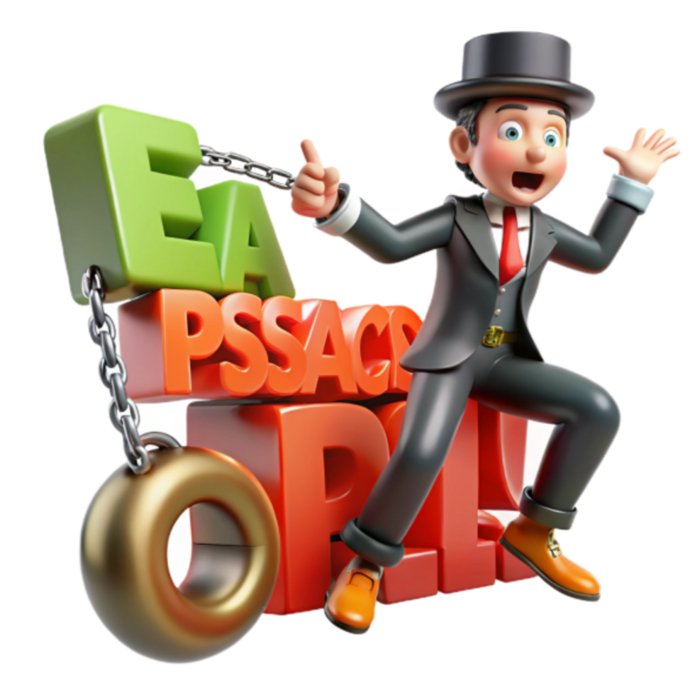 3D Illustration Easy Access World Cartoon Character png