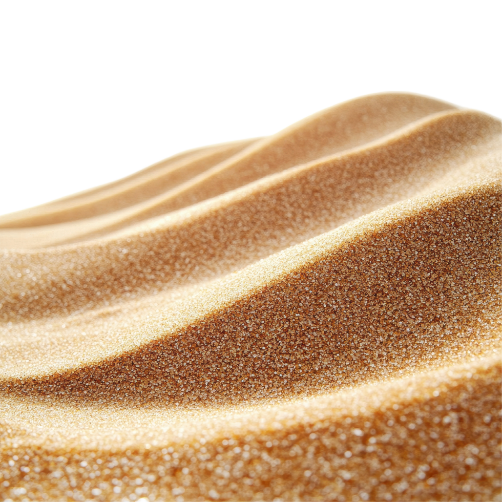 Natural sand wave isolated on Transparent background showcasing unique textures and patterns, natural sand wave, isolated on background png