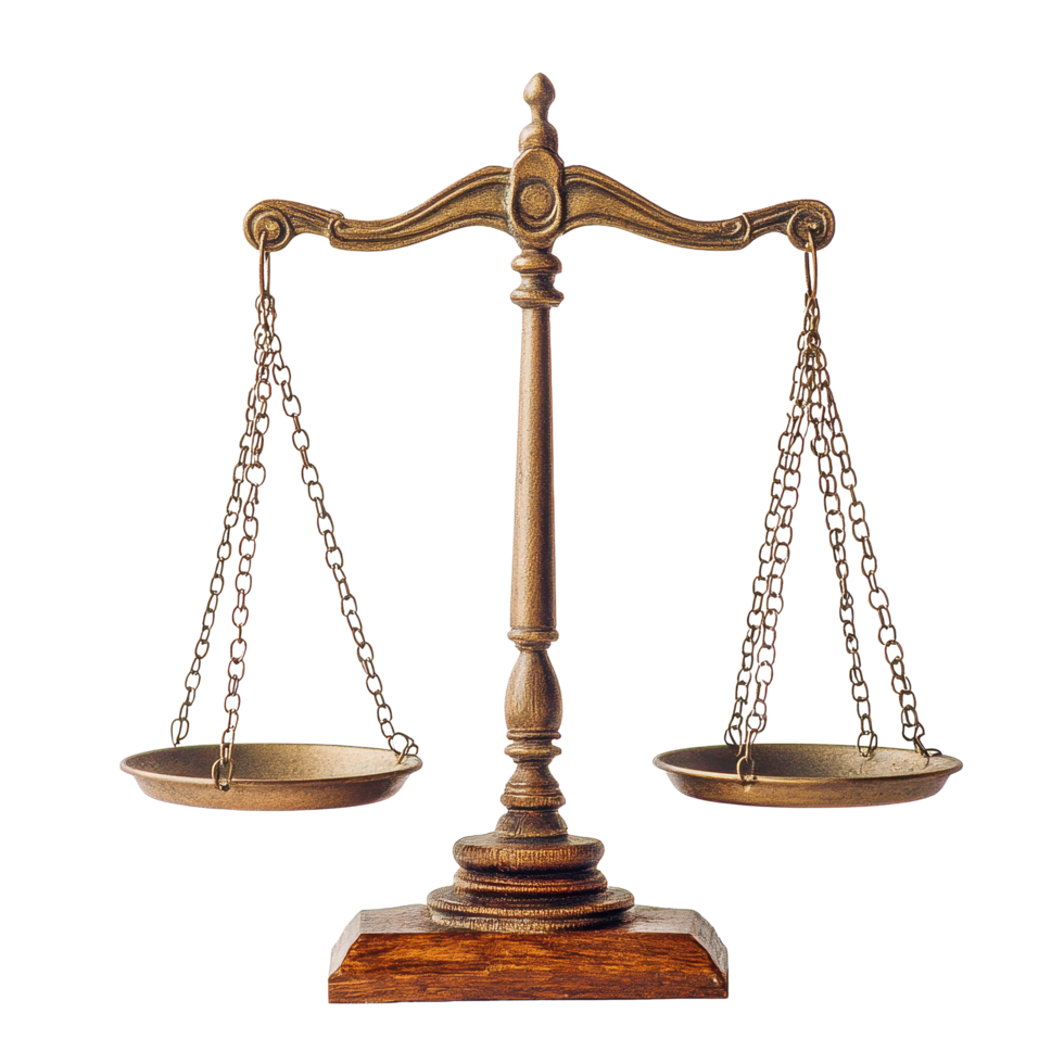 Justice scales symbolize fairness and balance in legal matters and decision making processes, Justice law balance scale weighing scale weighing justice scale, Transparent background png