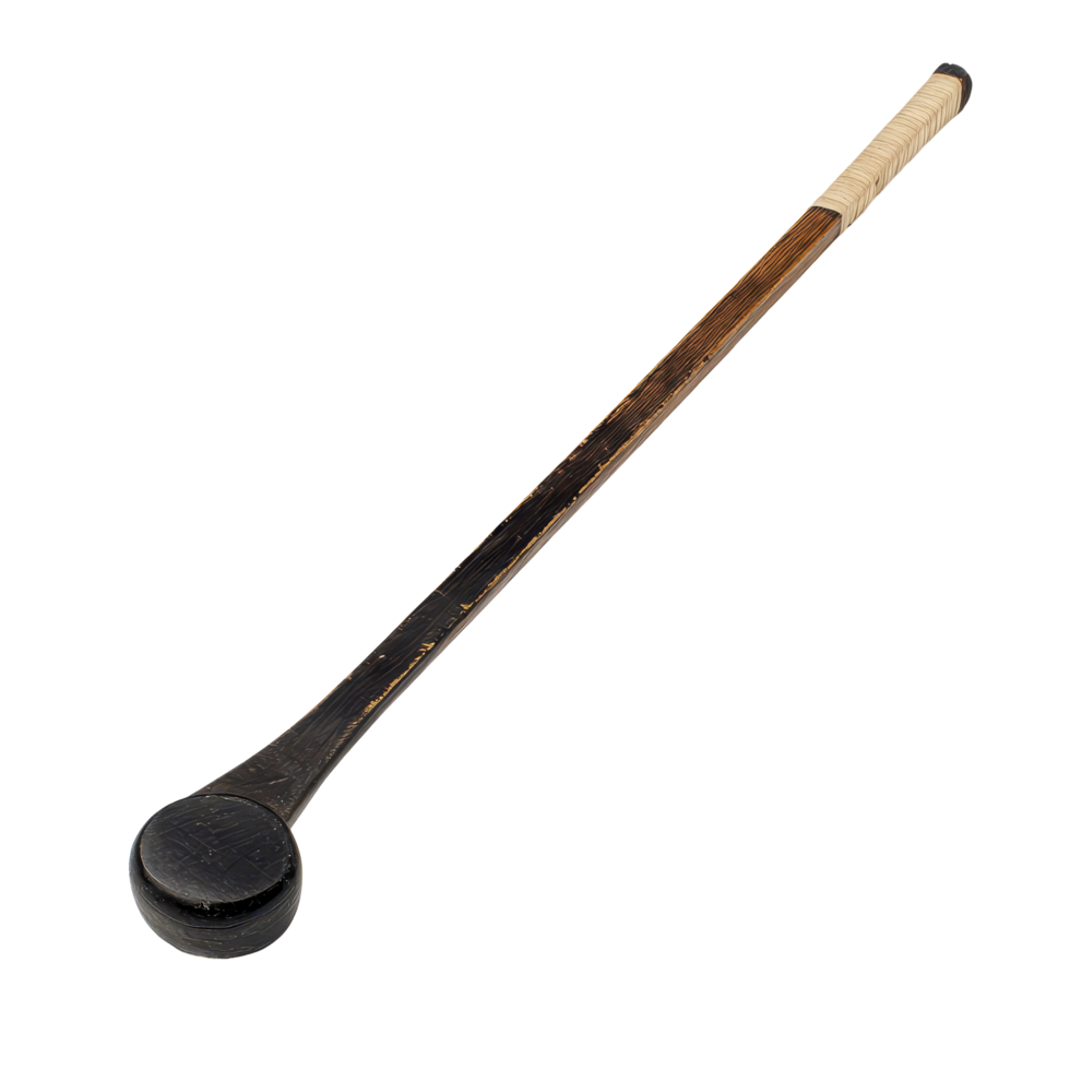 Hockey stick and puck on a clean background used for training or practice in a rink, Hockey Stick and Puck png