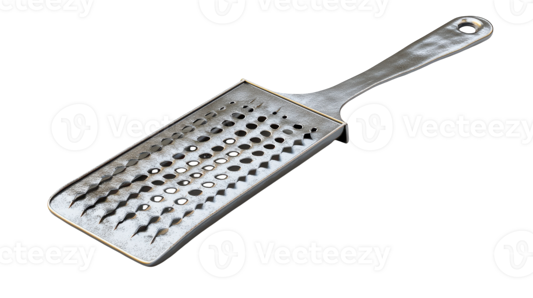 Stainless steel kitchen utensil displayed on a transparent background for culinary purposes and product showcasing. png