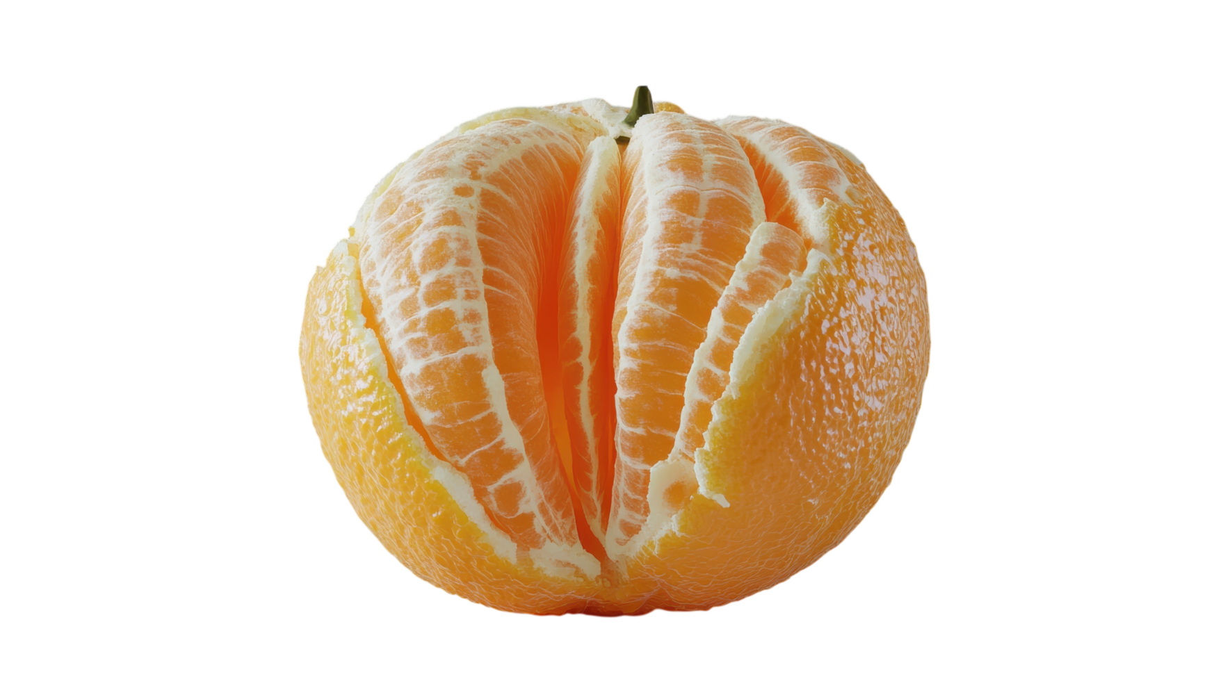 Fresh Mandarin Orange with Segments Displayed - Perfect for Healthy Recipes, Snack Ideas, and Vibrant Food Photography. png