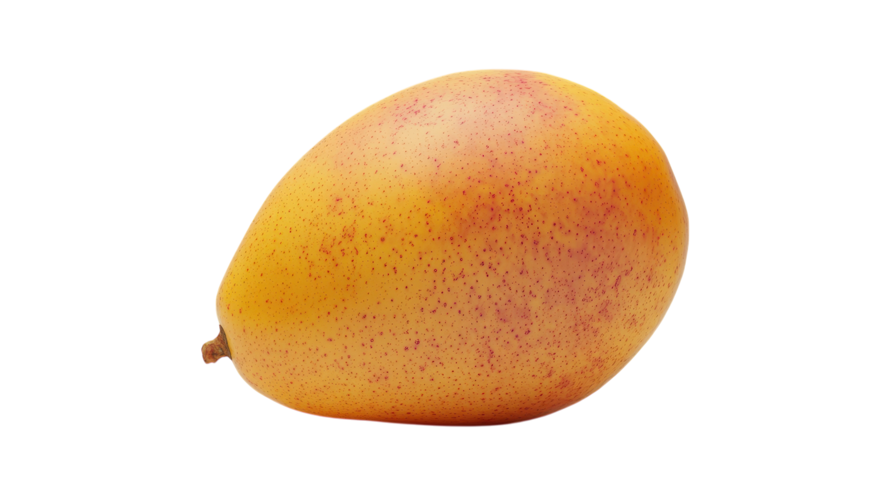 Fresh Mango with Minor Bruising Showcasing Natural Ripeness and Quality for Culinary and Presentation Purposes. png