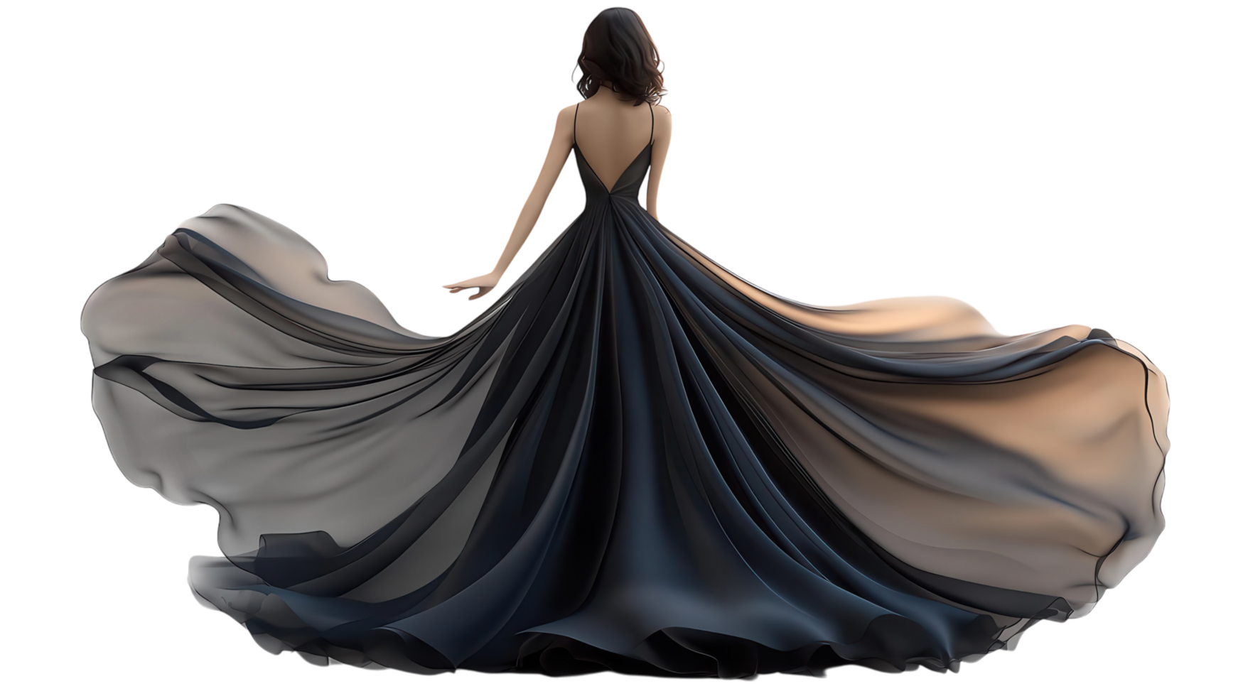Elegant Maxi Dress Featuring a Flowing Silhouette Perfect for Summer Outings and Special Occasions. png