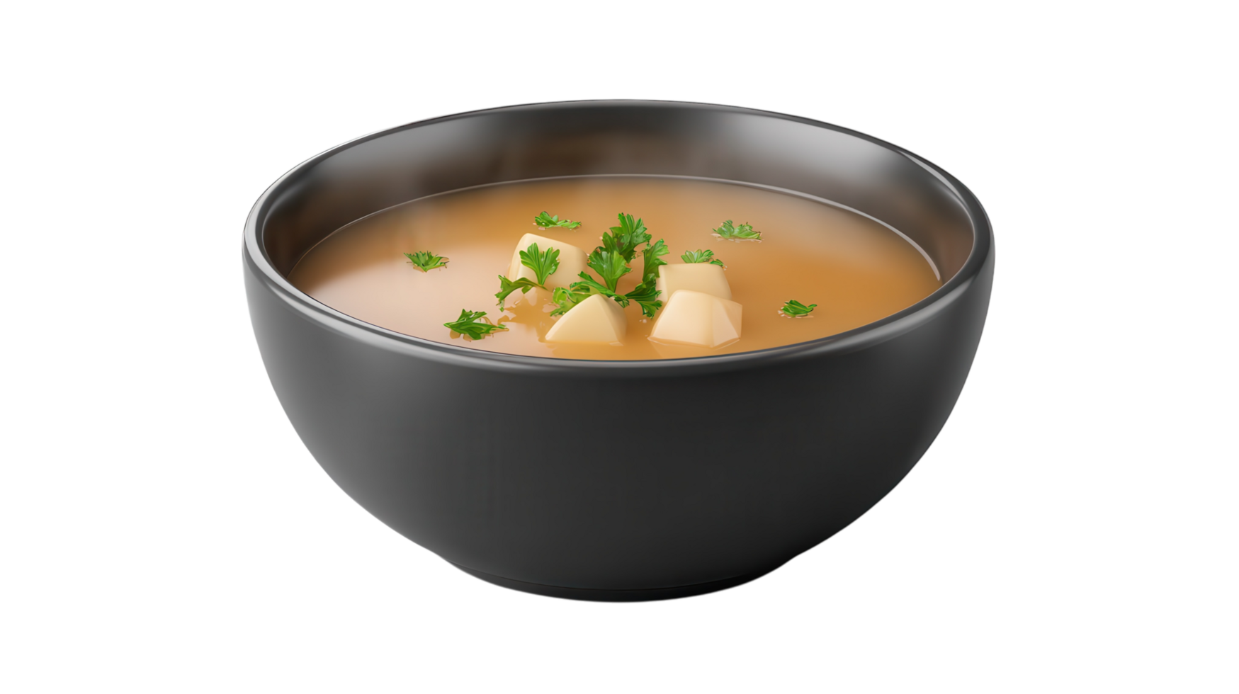 Microwave Safe Bowl with Delicious Soup Perfect for Quick Meals or Easy Cooking, Ideal for Modern Kitchens and Busy Lifestyles. png