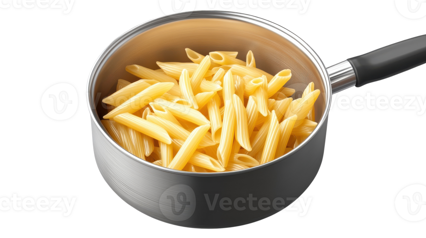 High-Quality Image of a Saucepan with Boiling Pasta Perfect for Cooking Blogs and Recipe Visuals. png