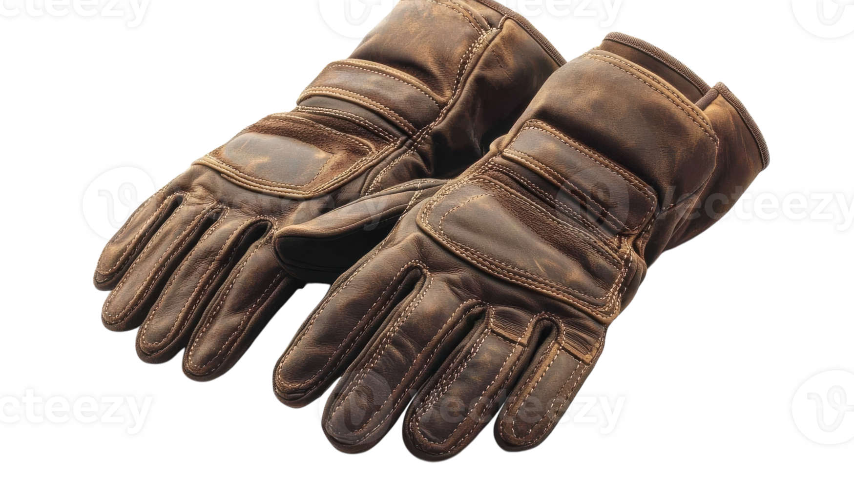 High-Quality Brown Leather Gloves with Soft Stitching Ideal for Fashion and Cold Weather Protection. png