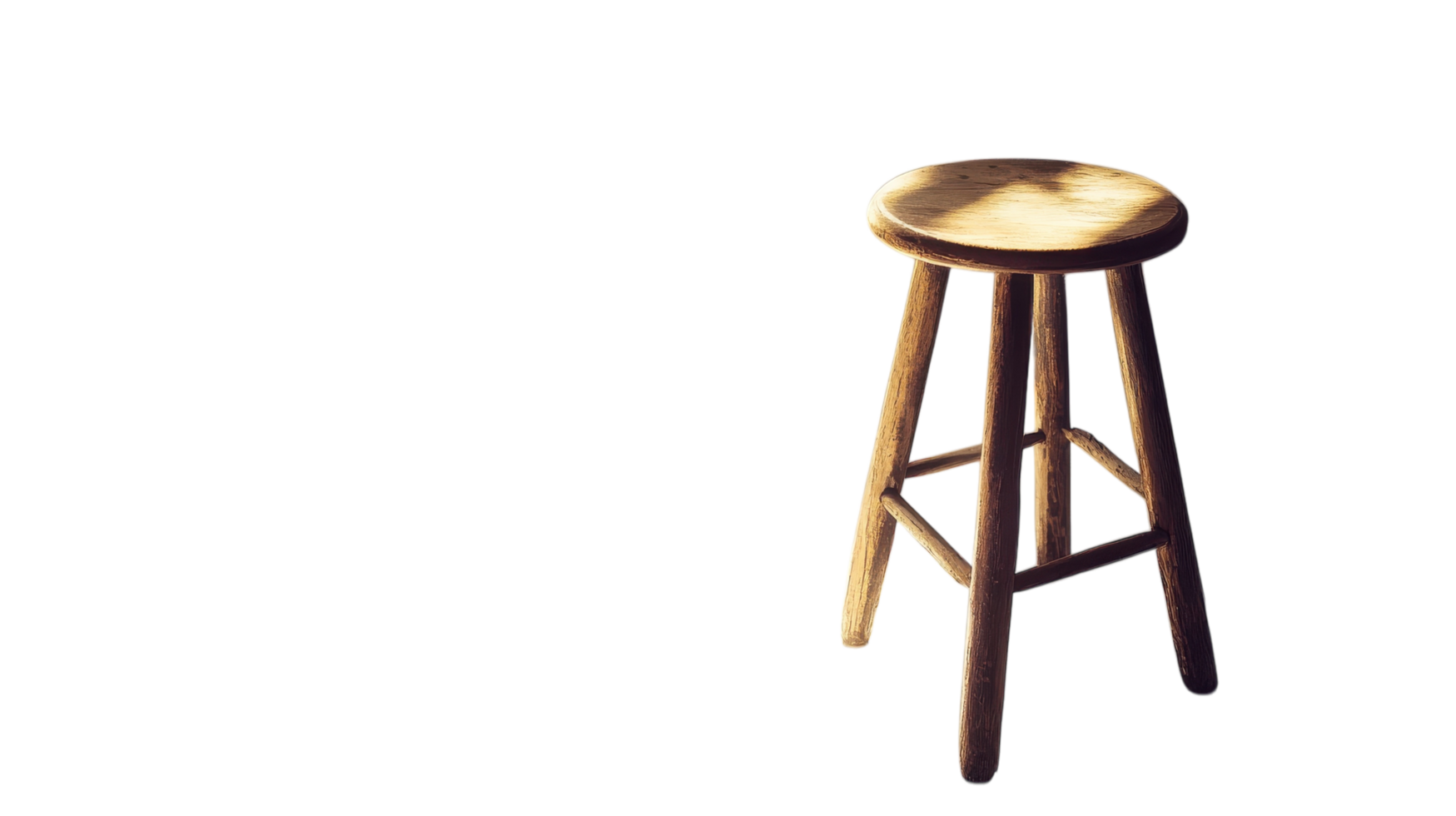 A stool is shown against a black background png