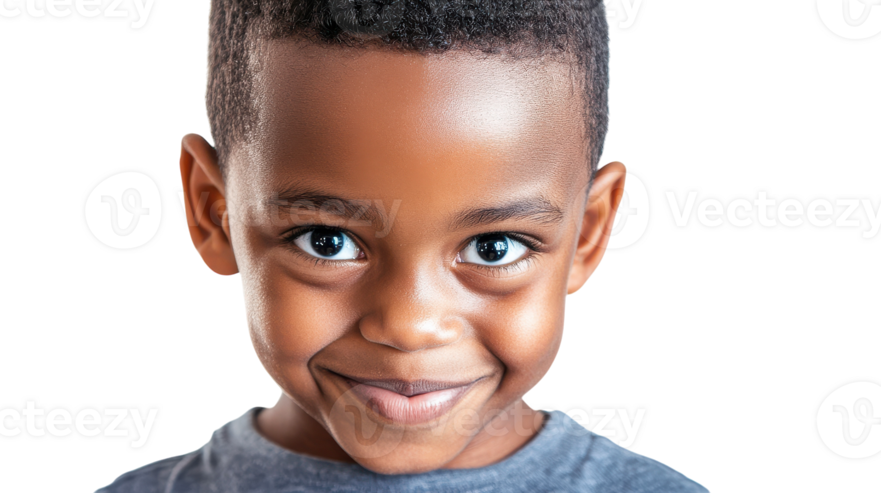 A young boy with blue eyes is smiling png