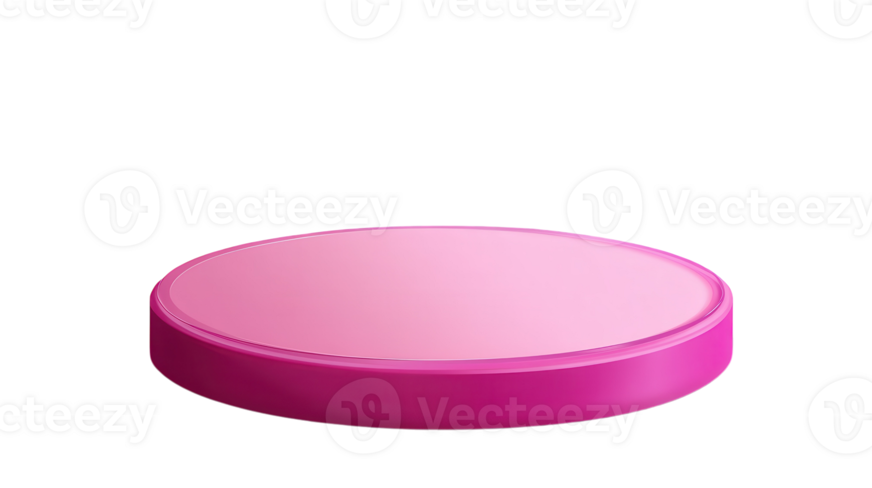 Pink round container with a black background png