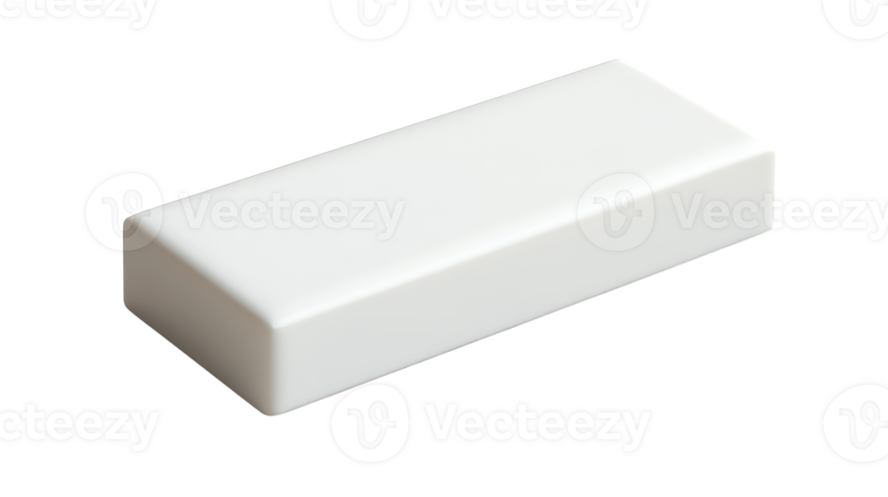 A white plastic box sitting on a black surface png