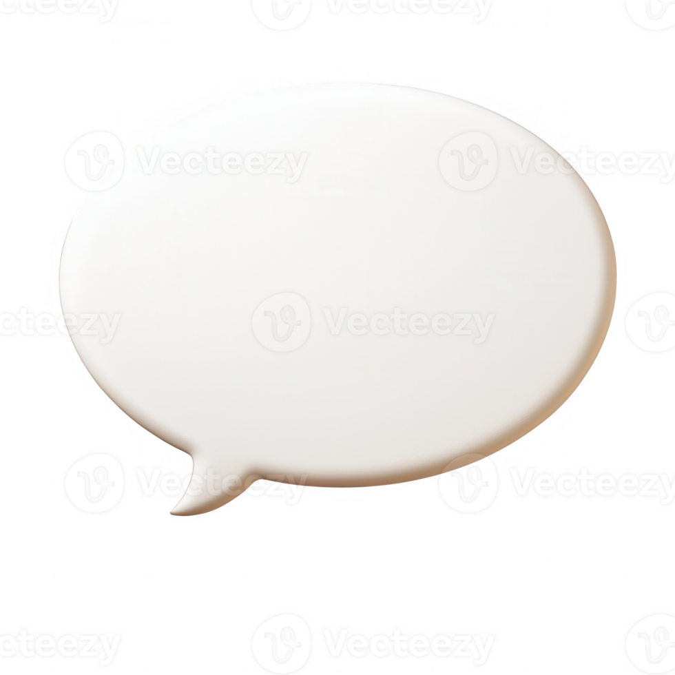 A blank speech bubble shape for dialogue or messaging in design projects. png