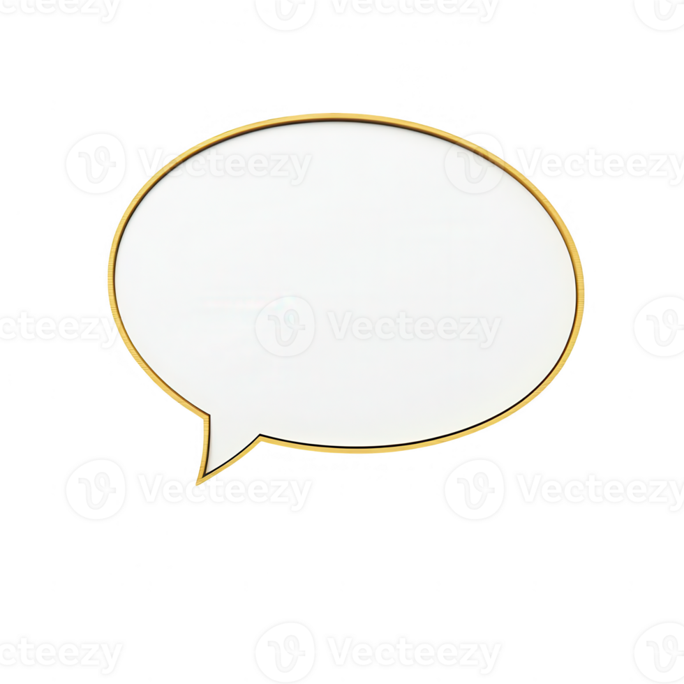 A blank speech bubble template for creative design and communication purposes. png
