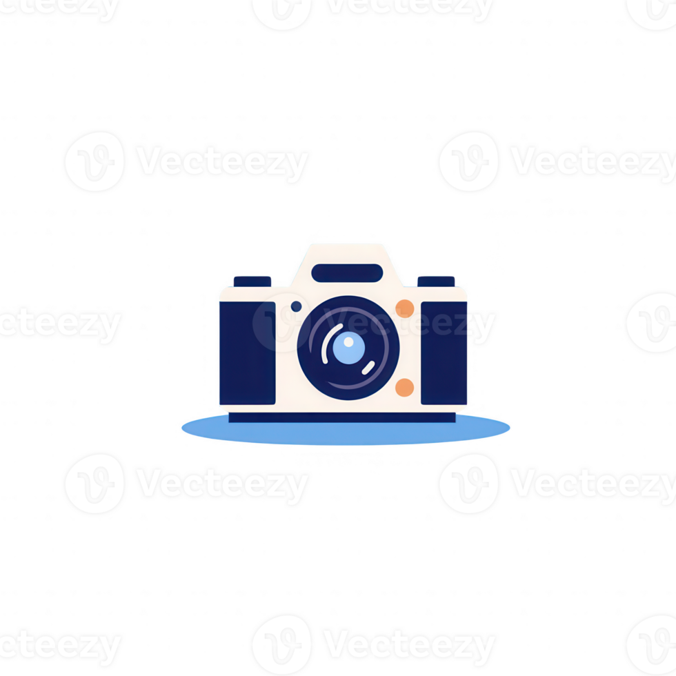 A stylish illustration of a camera, perfect for creative projects and photography themes. png