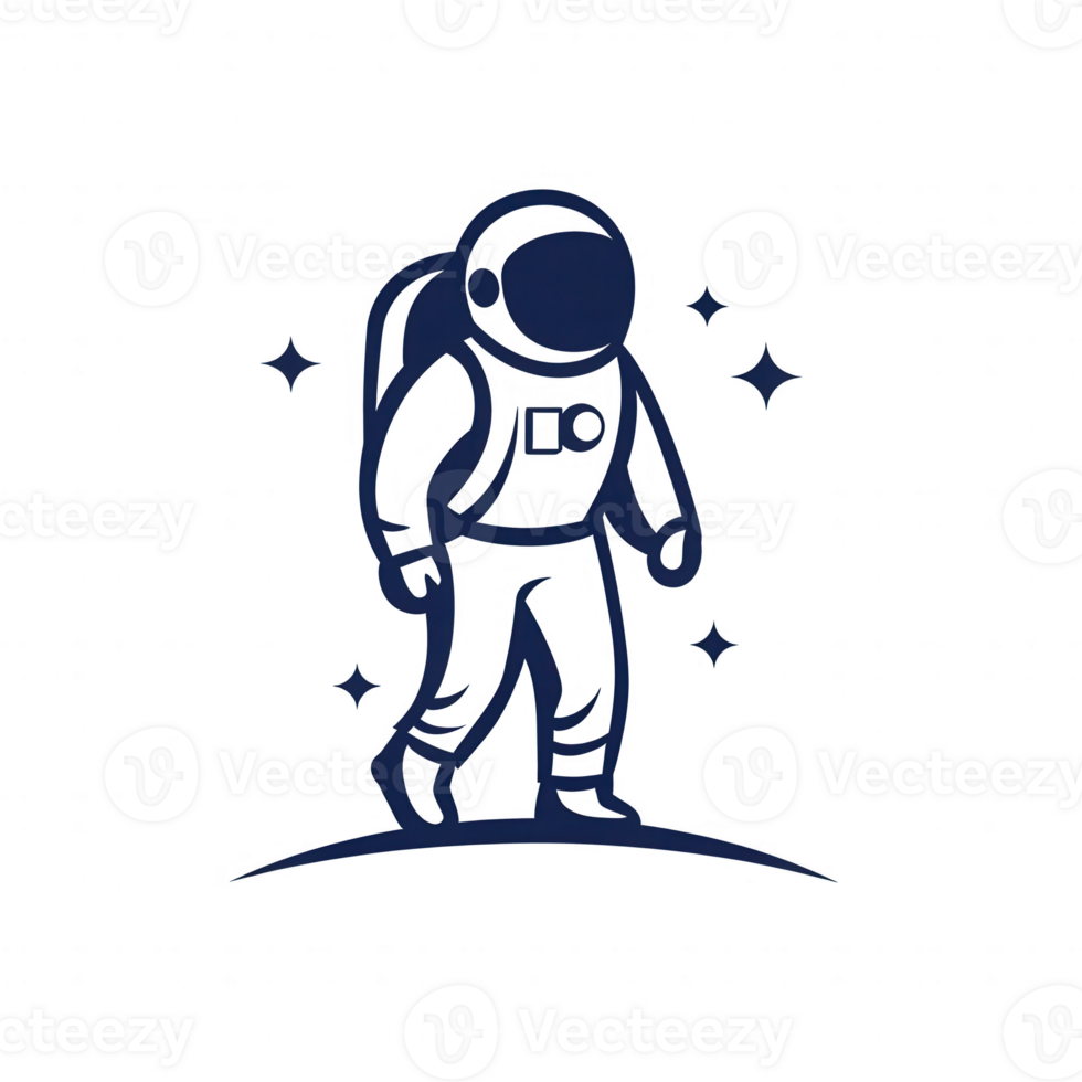 An astronaut walking on the moon, symbolizing space exploration and adventure. png