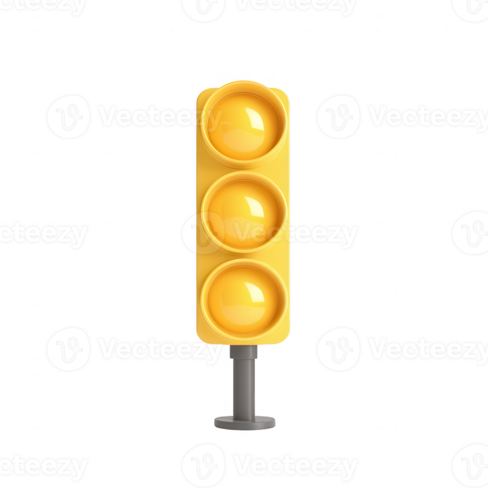 A yellow traffic light signaling caution on a clear day. png