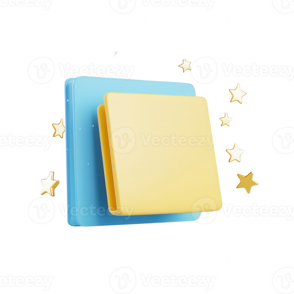 Colorful sticky notes with a starry background for creative ideas and reminders. png