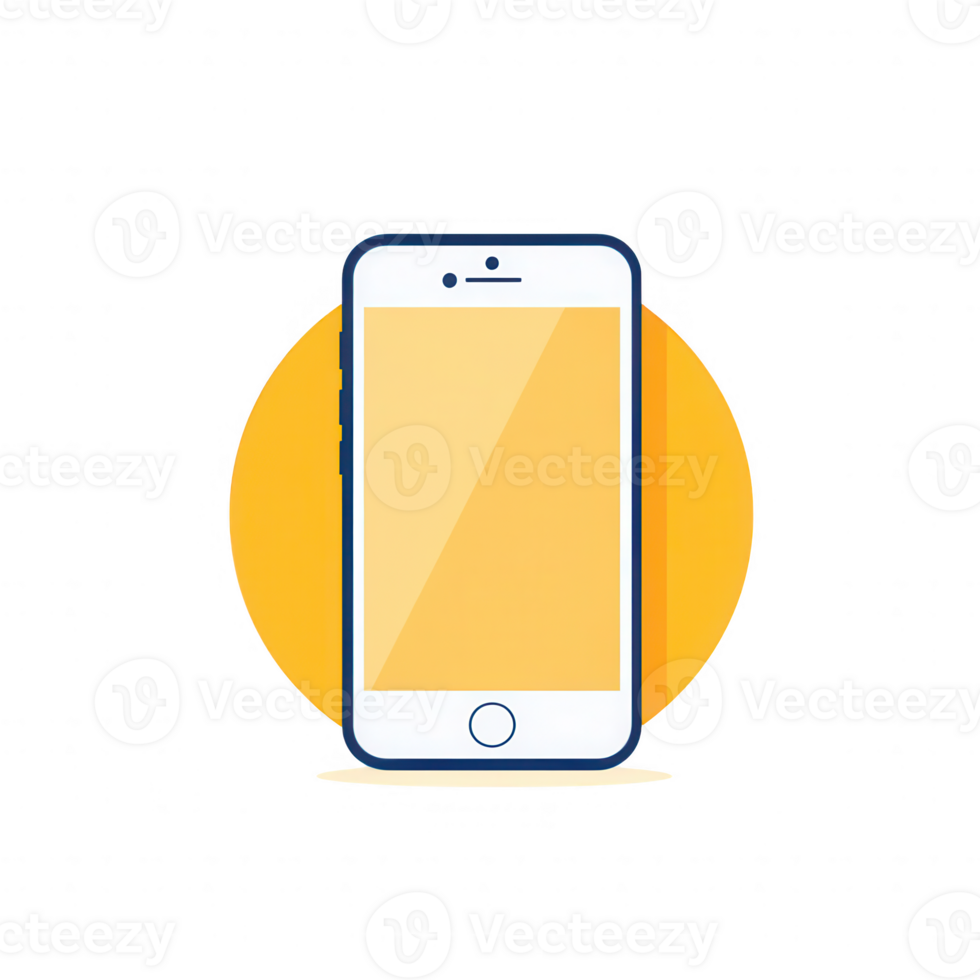 Modern smartphone design with a colorful background, symbolizing connectivity. png