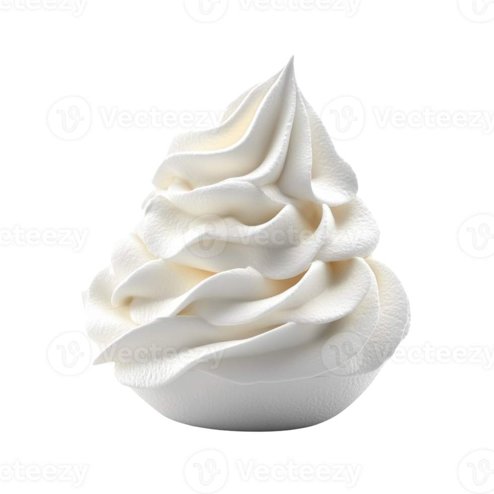 A Swirl of Creamy White Whipped Cream png