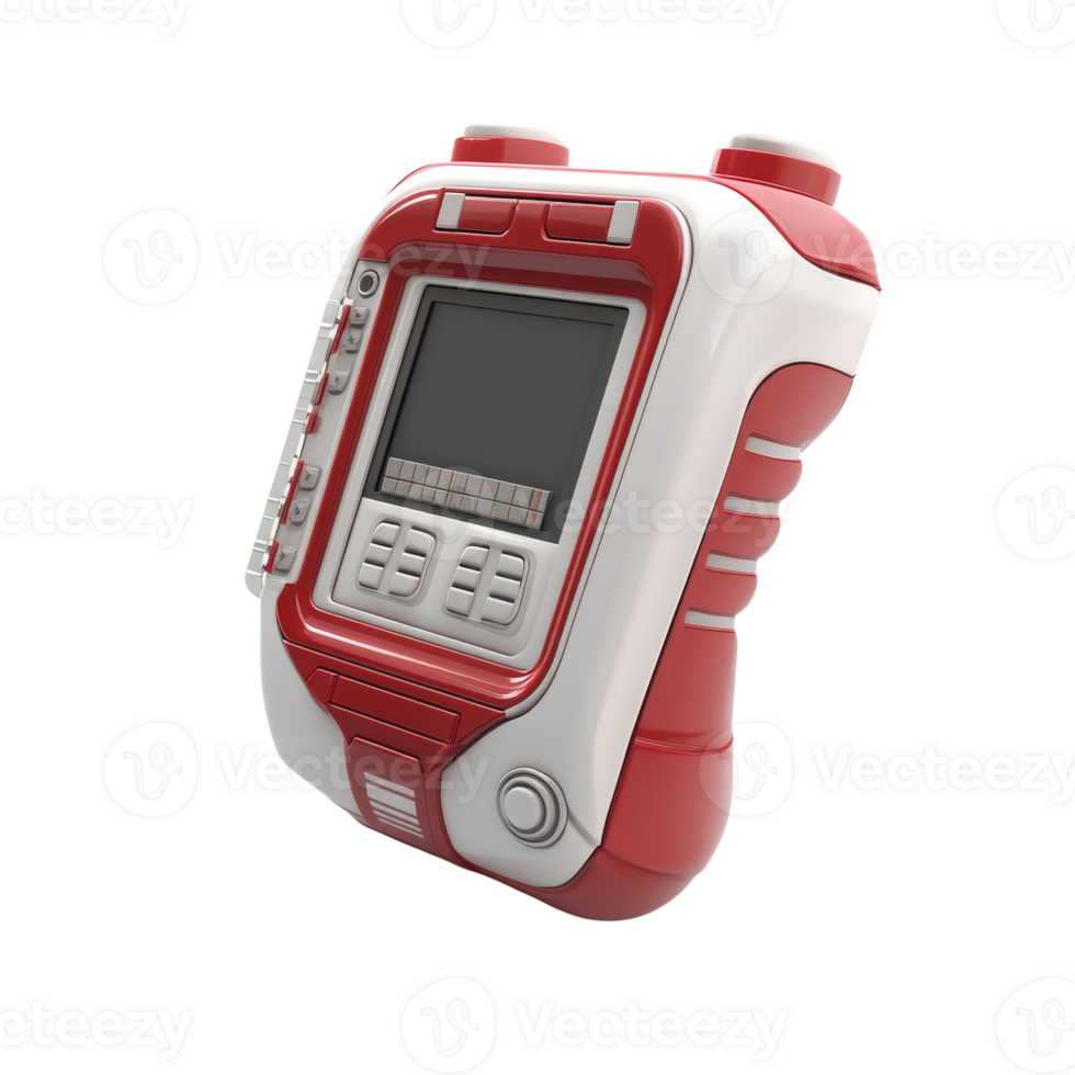 Futuristic Red and White Handheld Device Technology png