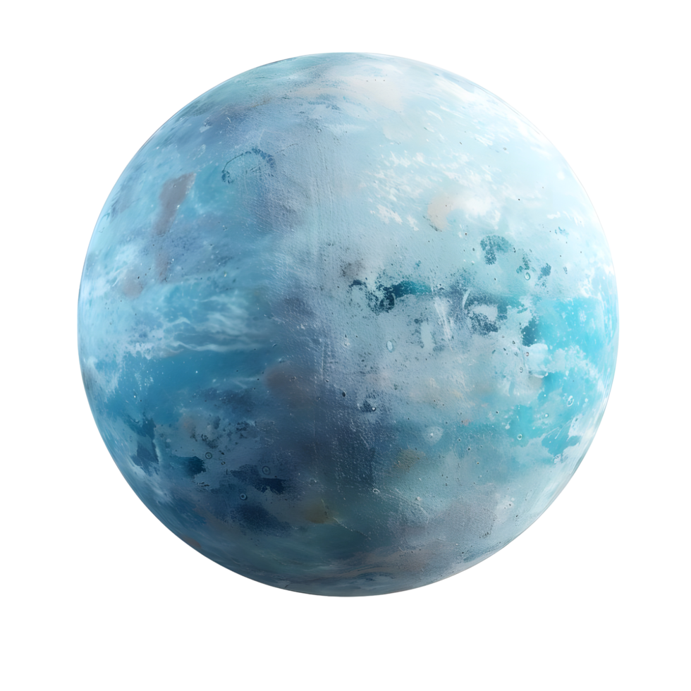 Planet Neptune with Atmospheric Details isolated on transparent background png